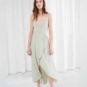 &Other Stories Sage/Mint/Green dreas/gown. Never worn